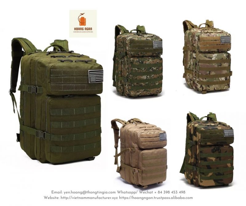 Camouflage Tactical Backpack with muti-colors